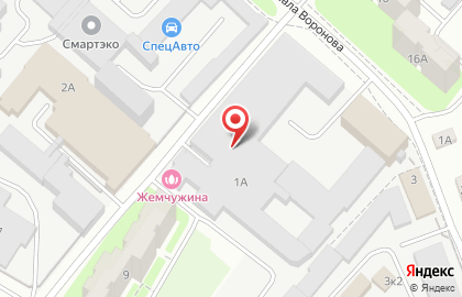 Торгово-ремонтная компания Техноград на улице Маршала Воронова на карте