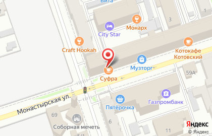 Ресторан азербайджанской кухни Суфра на Монастырской улице на карте