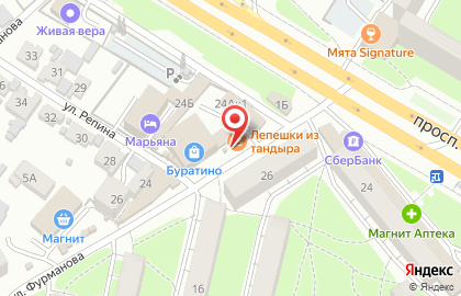 Киоск по продаже фруктов и овощей на проспекте Победы на карте