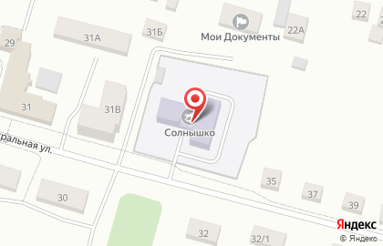Детский сад Солнышко на Центральной улице на карте