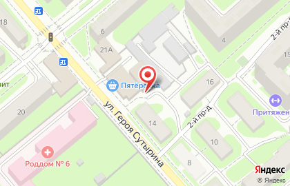 Торговый центр Новинка в Сормовском районе на карте