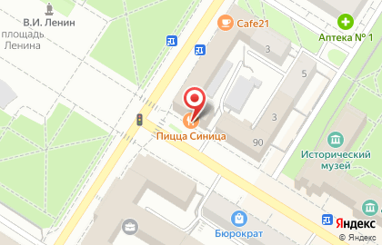 Кафе Шоколадница на улице Ленинградской на карте