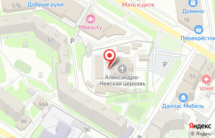 Храм в честь святого князя Александра Невского на карте