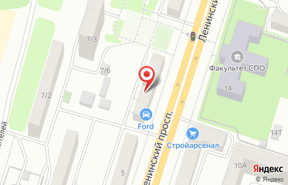 Компьютерная фирма Рет в Левобережном районе на карте