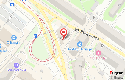 Офис продаж Билайн на улице Рыленкова на карте