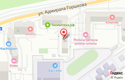 Родные просторы в Первореченском районе на карте