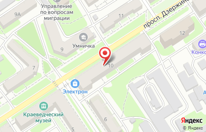 МАТАДОР на проспекте Дзержинского на карте