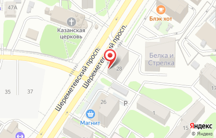Торговая компания Двери Дуэт на Шереметевском проспекте на карте
