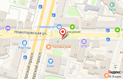 Салон оптики Доктор Оптика на Новоторжской улице на карте