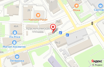 Магазин фастфудной продукции Шаурмания на Краснополянской улице на карте