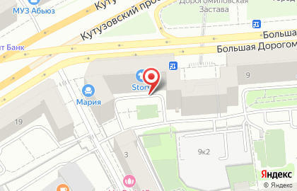 Киоск по продаже печатной продукции, район Дорогомилово на Выставочной на карте