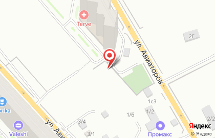 Шинный центр 777 на улице Авиаторов на карте