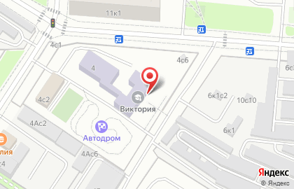 Детско-юношеский центр Виктория на метро Аннино на карте