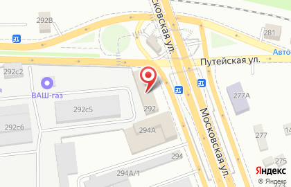 Опытно-технологический завод на Московской улице на карте