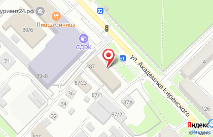 Сервисный центр Терабайт на улице Академика Киренского на карте