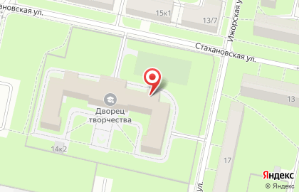 Дворец творчества детей и молодежи, Колпинский район на карте
