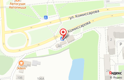 Магазин Золотой колобок на улице Комиссарова на карте