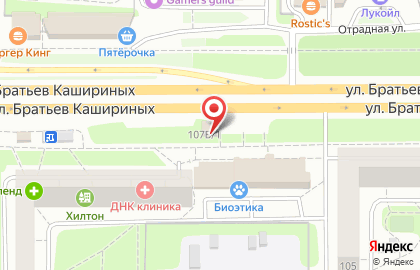 Магазин цветов на улице Братьев Кашириных на карте