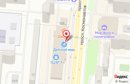 Профессиональный магазин Колибри на проспекте Космонавтов на карте