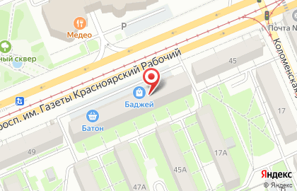 СберБанк России на проспекте Газеты Красноярский Рабочий, 47 на карте