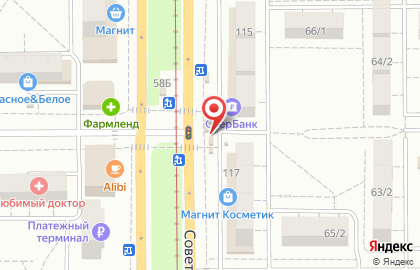 Киоск по продаже печатной продукции Роспечать на Советской улице, 117/3 киоск на карте