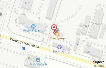 Кафе Плов центр на Индустриальной улице на карте