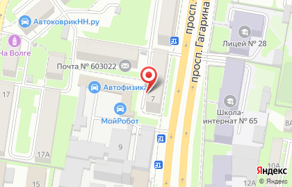 Фабрика Окон на проспекте Гагарина на карте