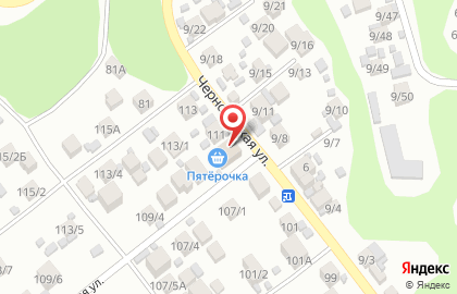 Супермаркет Пятёрочка на Черновицкой улице на карте