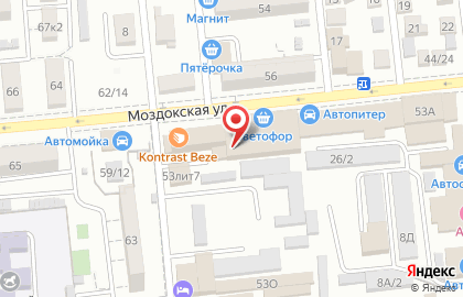 Шиномонтажная мастерская в Астрахани на карте