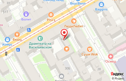 Связной в Василеостровском районе на карте