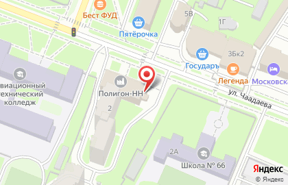 Юридическая компания Гарант в Московском районе на карте
