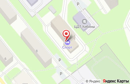 Гостиница Спорт на улице Дзержинского на карте