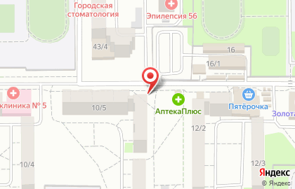 Аптека Здоровые Люди Оренбург в Промышленном районе на карте