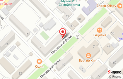 Центральная библиотека им. Н.К. Крупской на Петровском бульваре на карте
