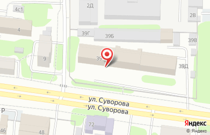 Банкомат на улице Суворова на карте