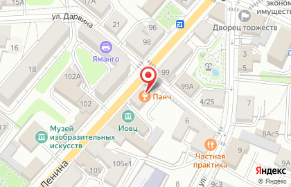 Магазин Продукты на улице Ленина на карте