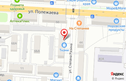 Магазин тканей Ткани Центр на карте