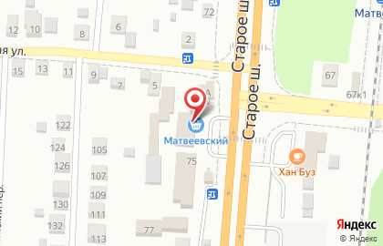 Банкомат Газпромбанк на улице Старое Ипяково на карте