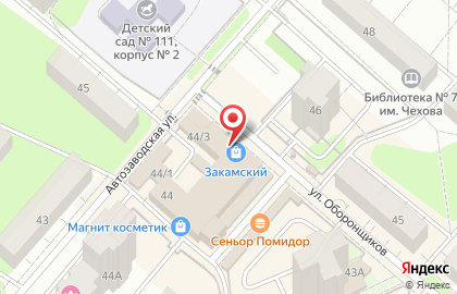Торговый центр Союз на Автозаводской улице на карте