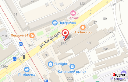 Волгоградский филиал Банкомат, КБ Петрокоммерц в Дзержинском районе на карте