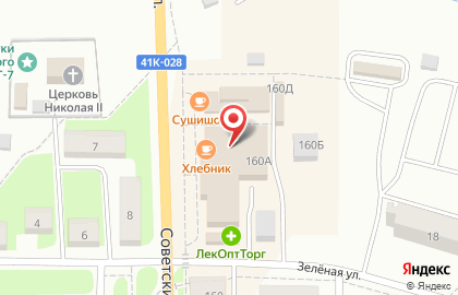 Магазин мужской одежды на Советском проспекте (Тосненский район), 160а на карте