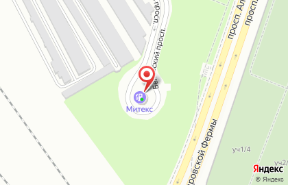 Заправочная станция Митекс на проспекте Александровской Фермы на карте