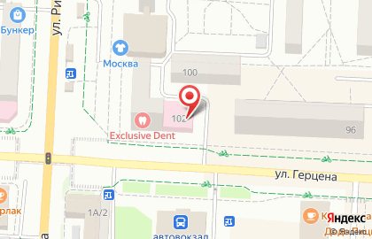 Стоматологическая клиника Эксклюзив-дент на улице Герцена на карте