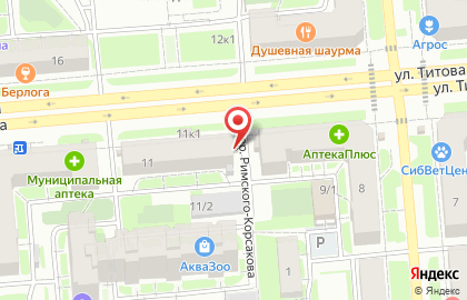 Ленинский район Киоск по продаже фруктов и овощей на улице Титова 11 на карте