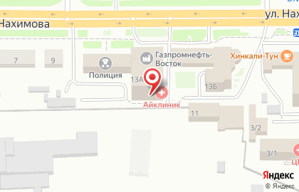Сибирская юридическая компания на улице Нахимова на карте