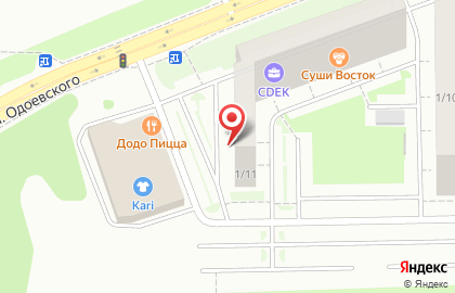 Агентство недвижимости Жилфонд на улице Одоевского на карте