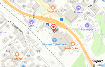 Гипермаркет Магнит Семейный в Лазаревском районе на карте
