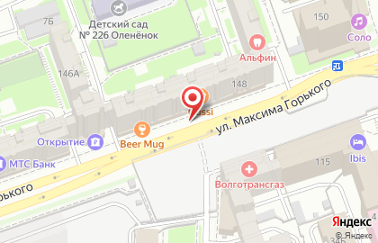 Новоселье на улице Максима Горького на карте