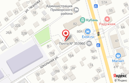 Администрация Новороссийского внутригородского района на карте