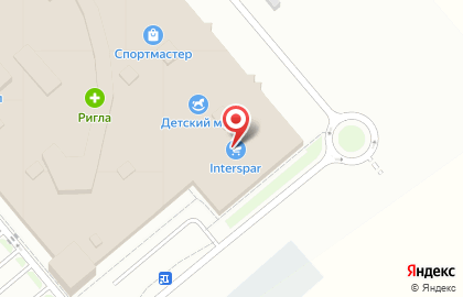 Супермаркет Interspar в Калининграде на карте